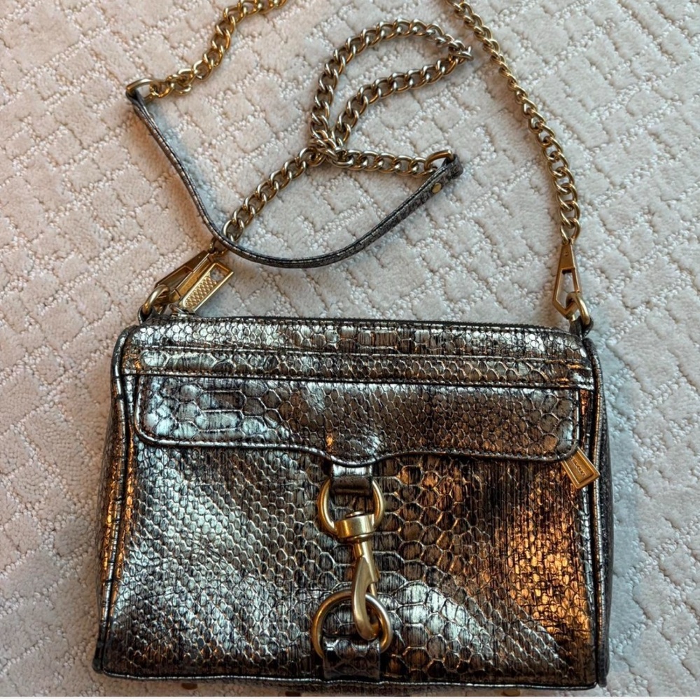 Rebecca Minkoff Silver and Gold Crossbody Bag